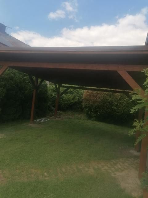 Wiata zadaszenie tarasu garaż taras daszek dach nad tarasem altana