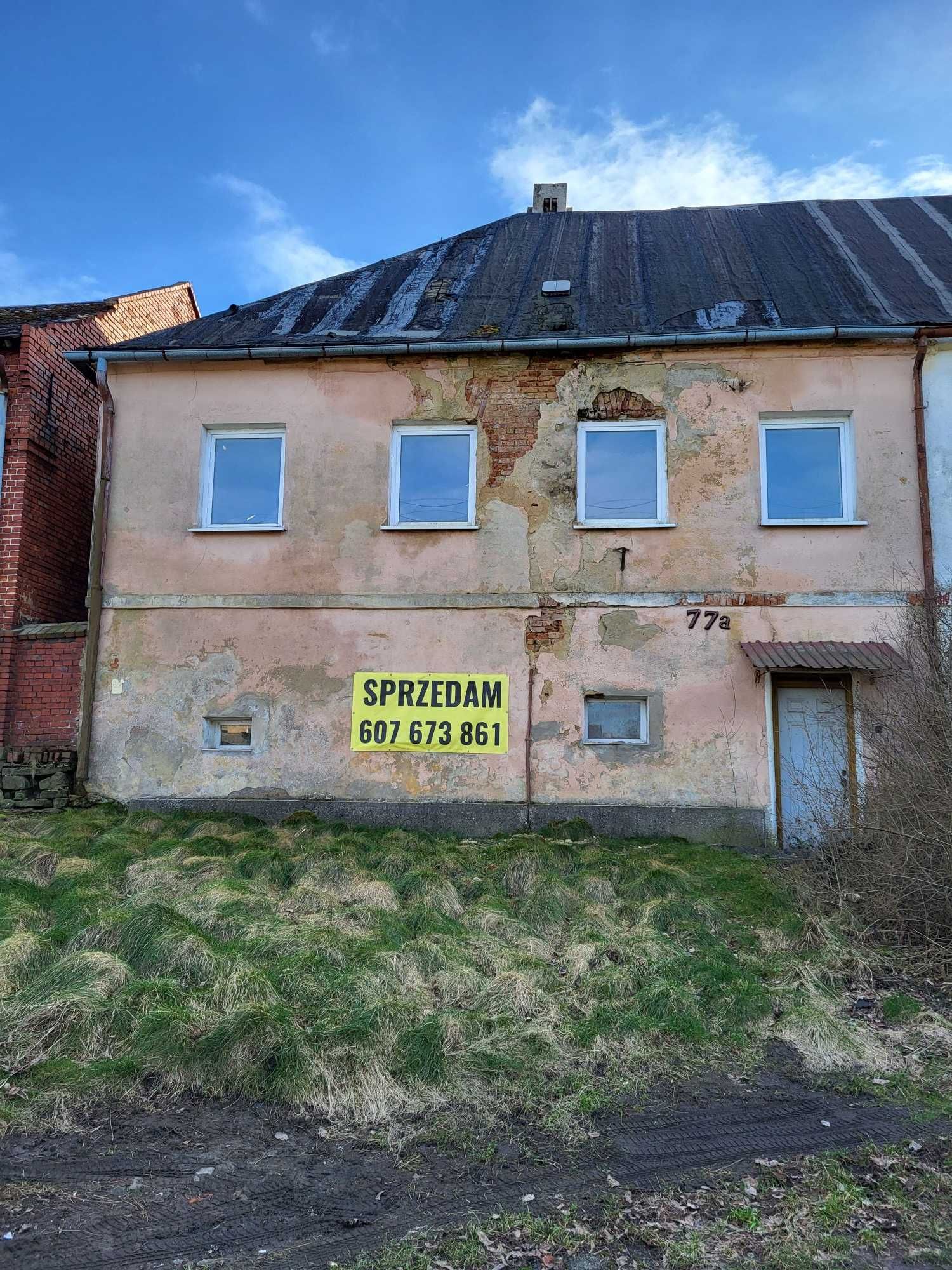 TANIO sprzedam dom do remontu w Gołuszowicach blisko Głubczyc