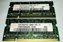 Пара DDR2 2GB 667мгц для ноутбука sodimm pc2-5300s