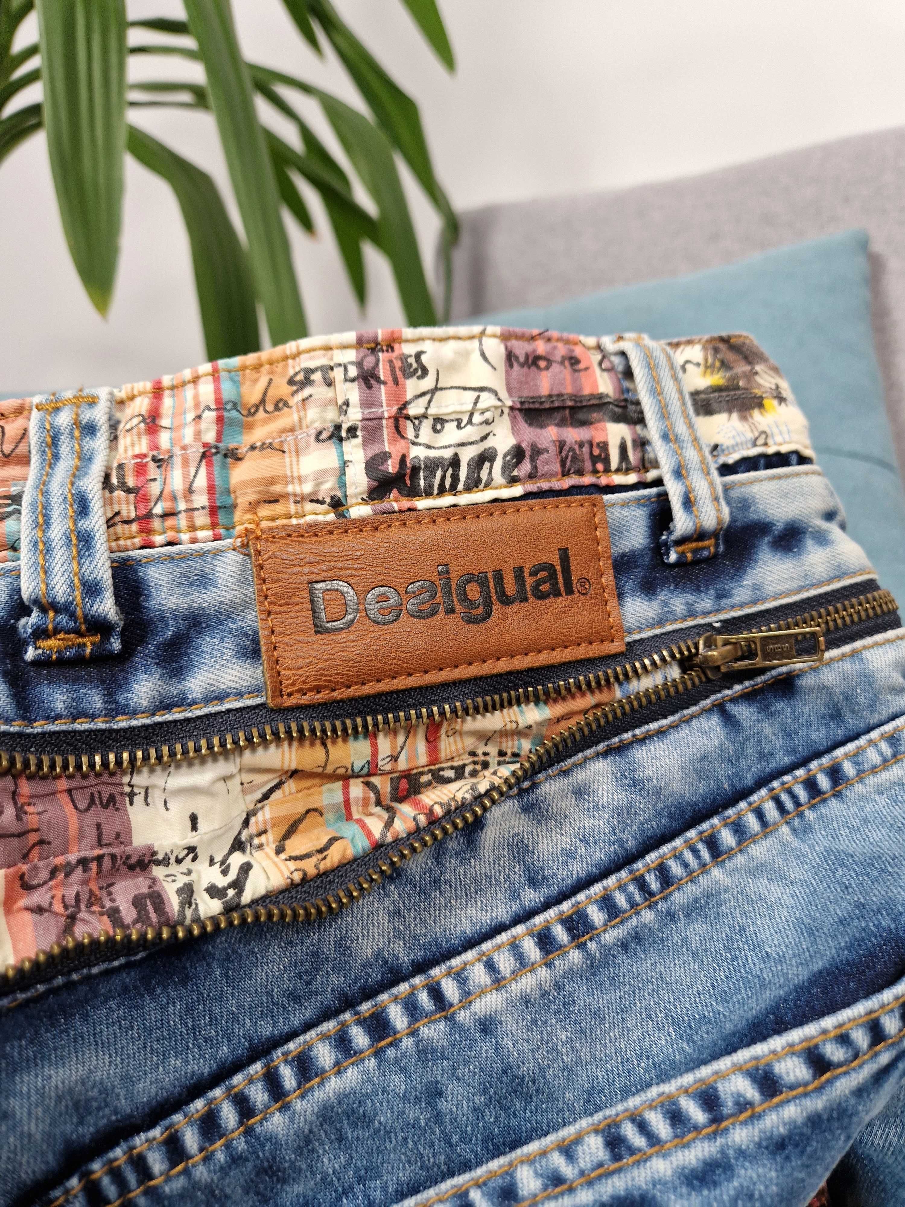 Desigual Jeans rozmiar 34 męskie spodnie dżinsy jeansy