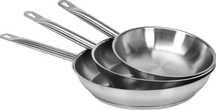 Patelnia 24 cm stal nierdzewna dno wielowarstwowe