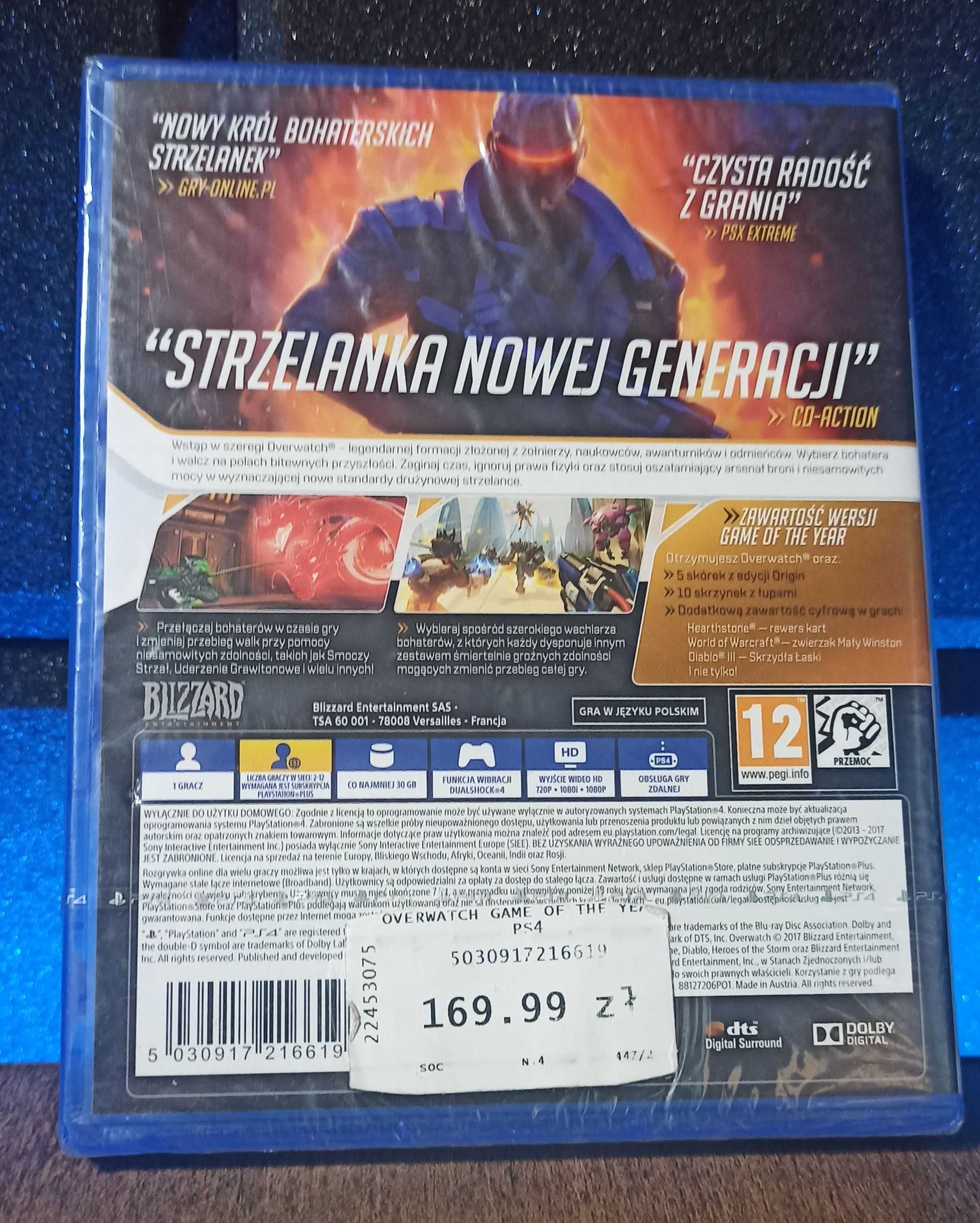Overwatch Game of the Year Edition GOTY PS4 strzelanka multiplayer PL