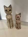 Gatinhos em madeira com espelhos