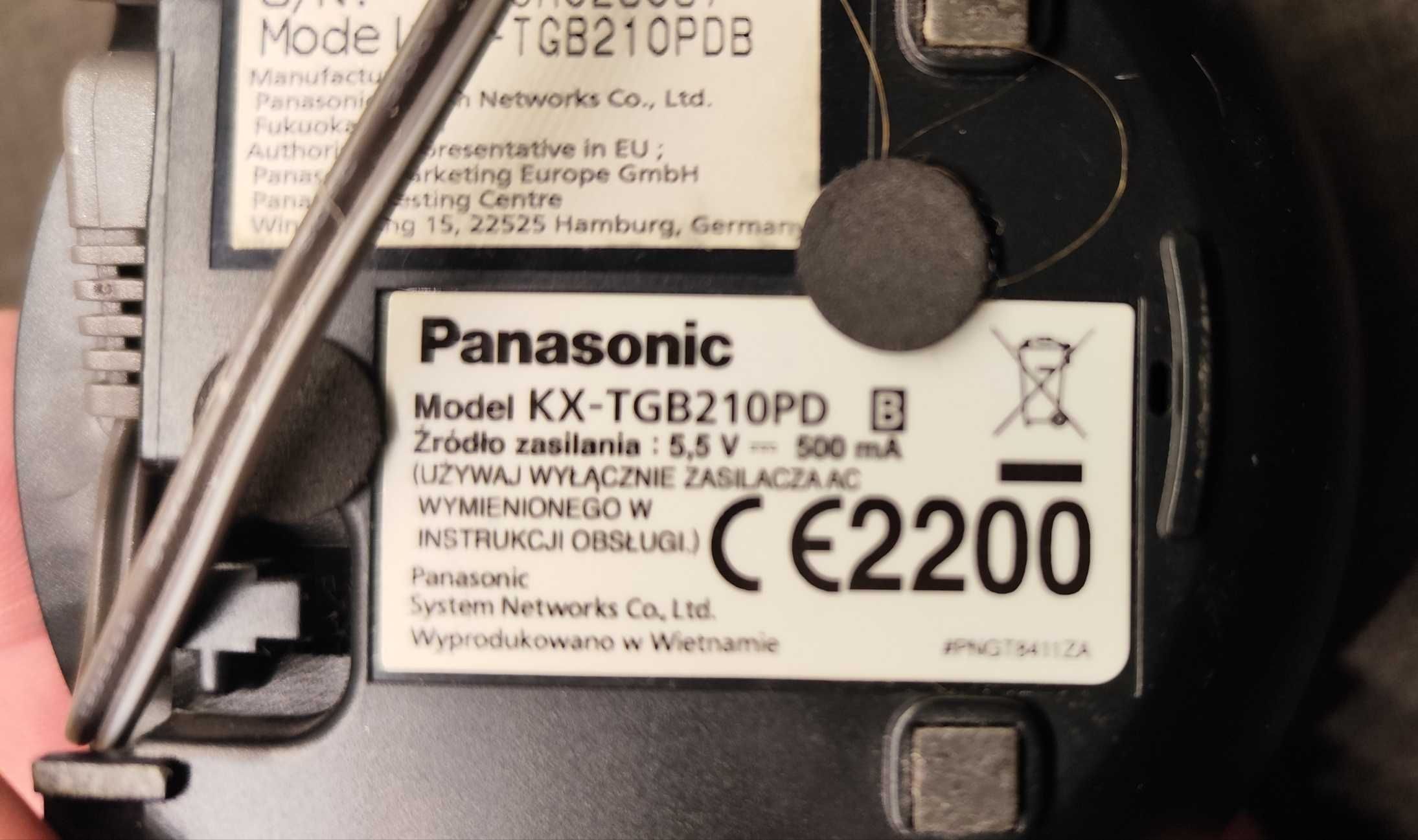 Sprzedam telefon stacjonarny bezprzewodowy Panasonic KX-TGB210