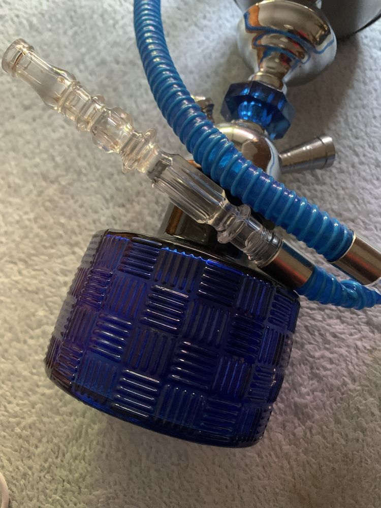 shisha azul com 1 mangueira