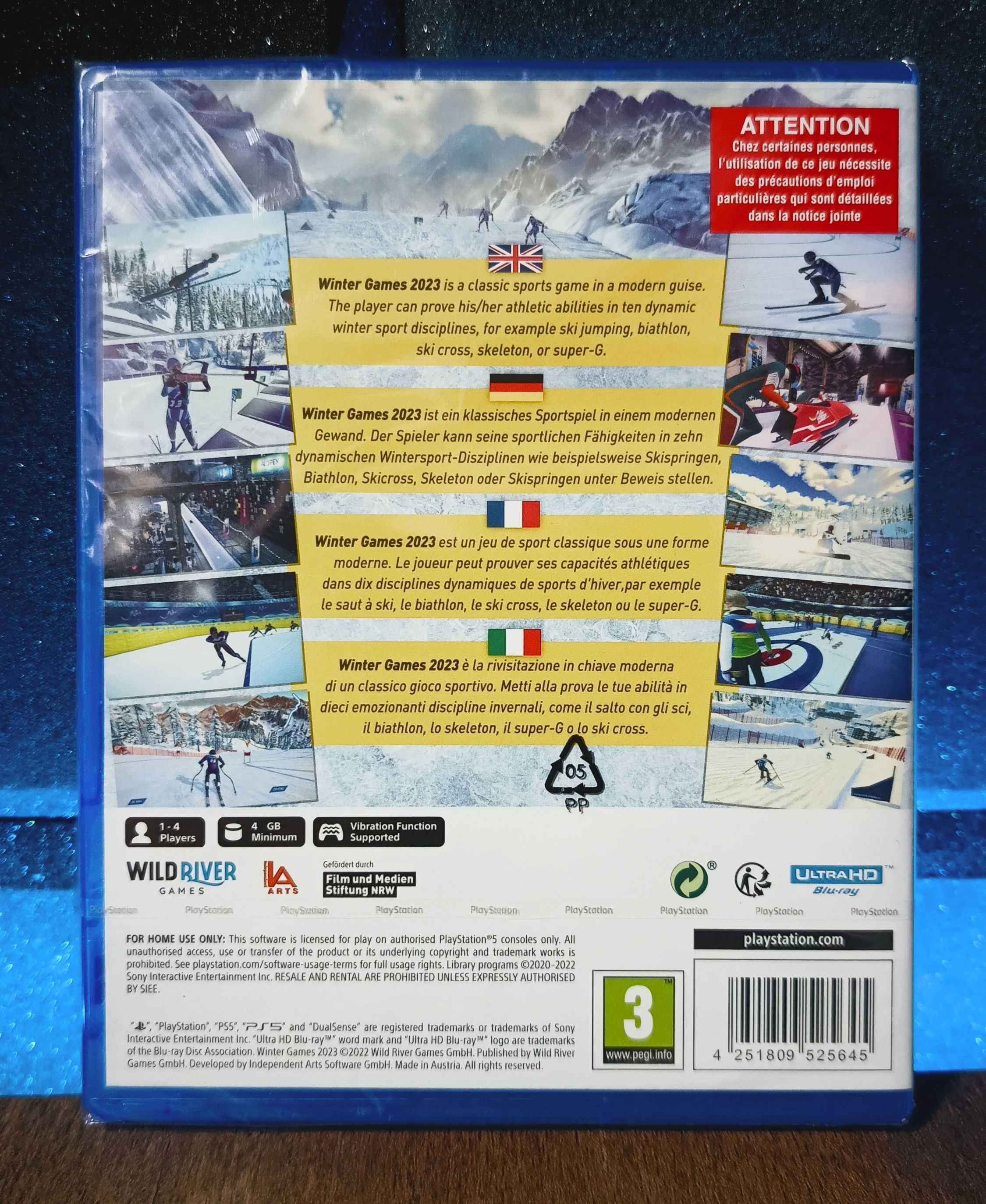 Winter Games 2023 PS5 - zestaw gier sportowych, narty, snowboard