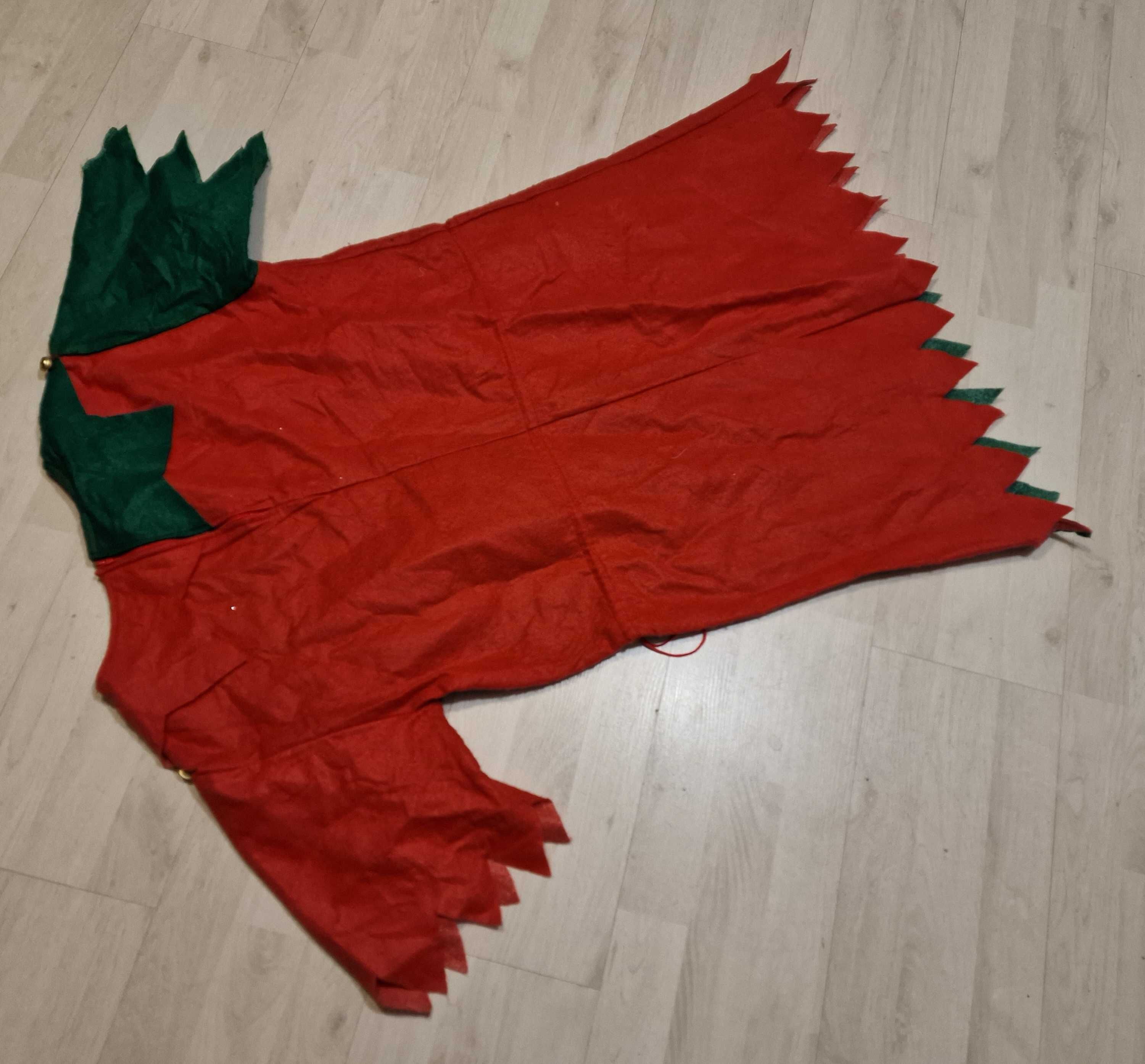 M L strój bluza elfa mikołajka elf skrzat mikołajkowa mikołaj