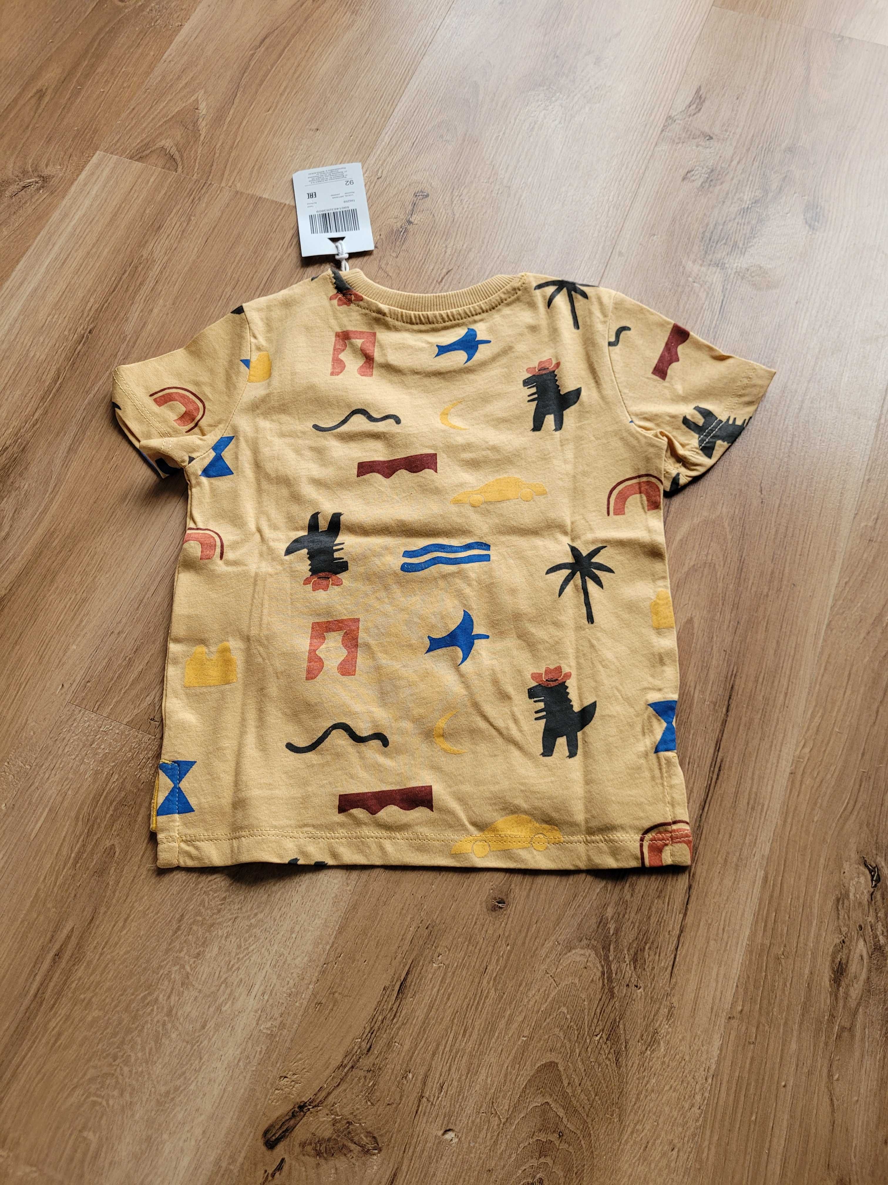 T-shirty (nowe) chłopięce 2szt 92 18-24 lato wakacje bawełna 51015