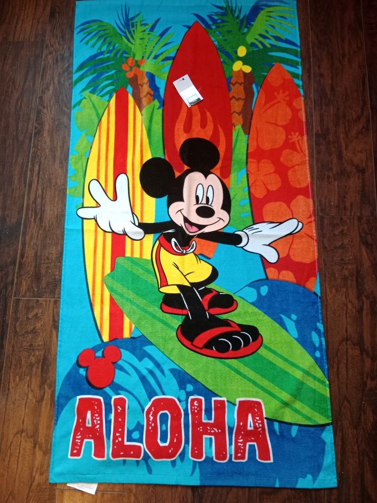 Nowy ręcznik plażowy Mickey mouse aloha 70x140 cm