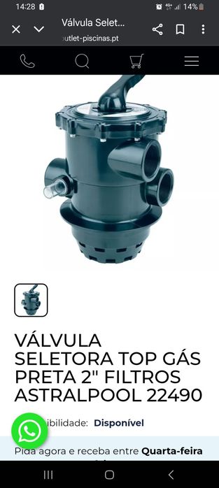 Valvula seletora Astralpool