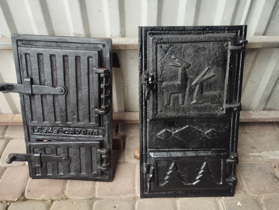 Дверцята чавунні до котла чи буржуйки