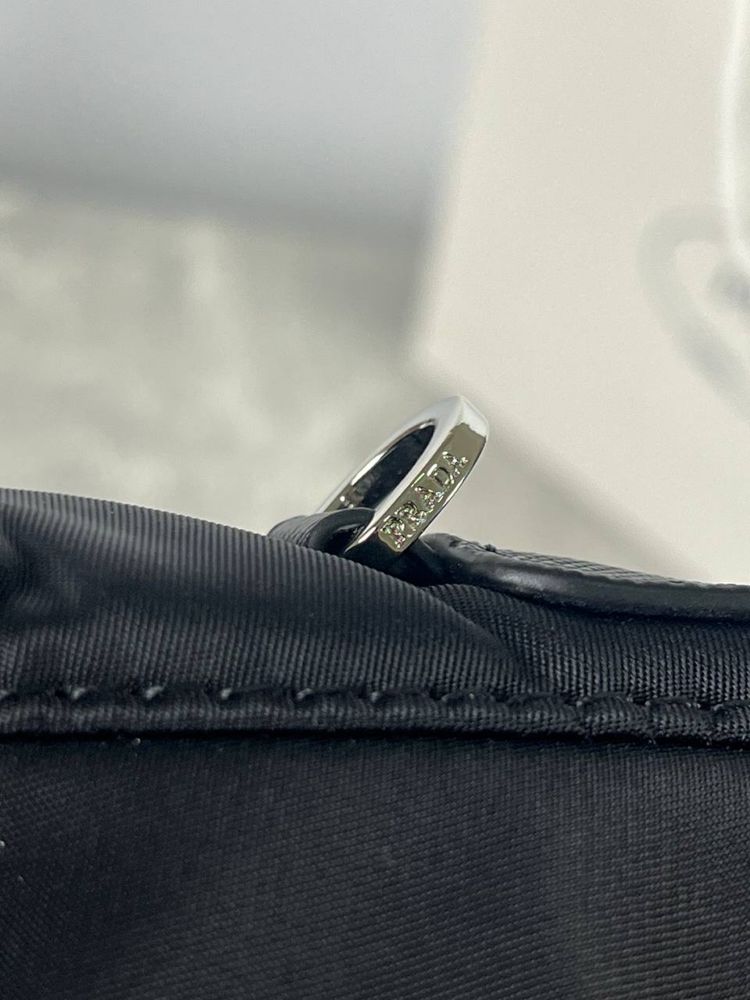 Сумка Prada Re-Nylon 1BC421 нейлонова чорна чоловіча