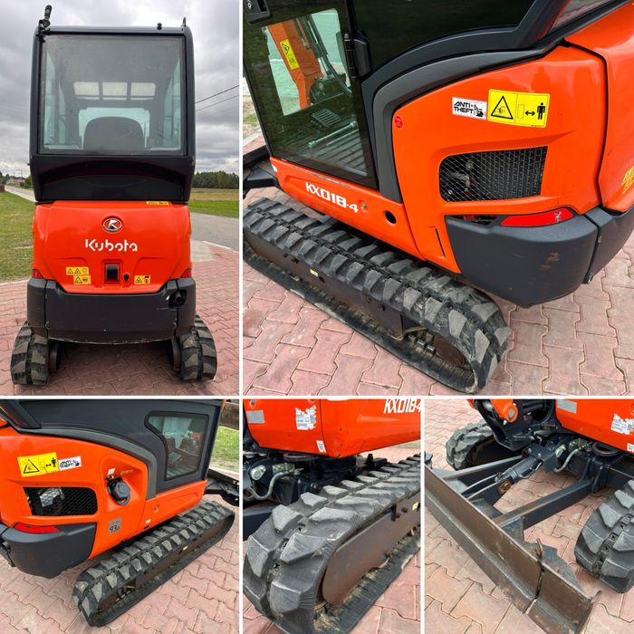 Minikoparka KUBOTA KX018-4! Stan Bardzo Dobry! (Volvo, Yanmar, Terex)