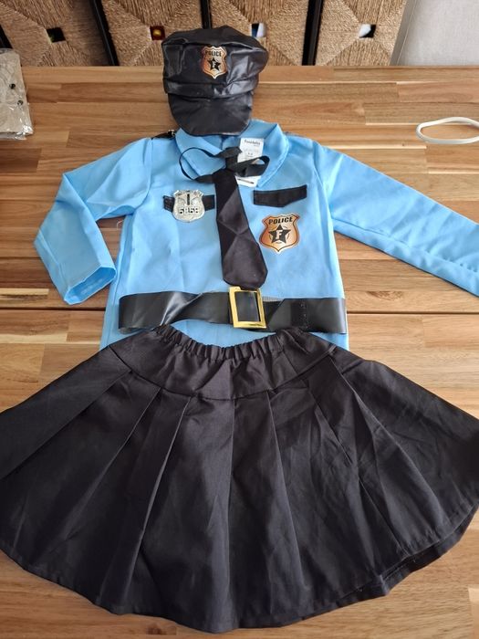 Disfarce de Polícia para menina 5 a 6 anos - Carnaval