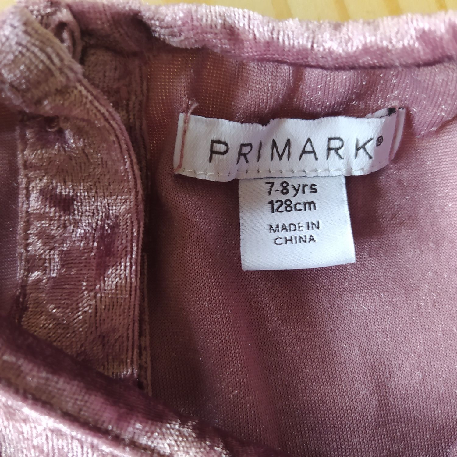 Letni welurowy kombinezon Primark roz. 128