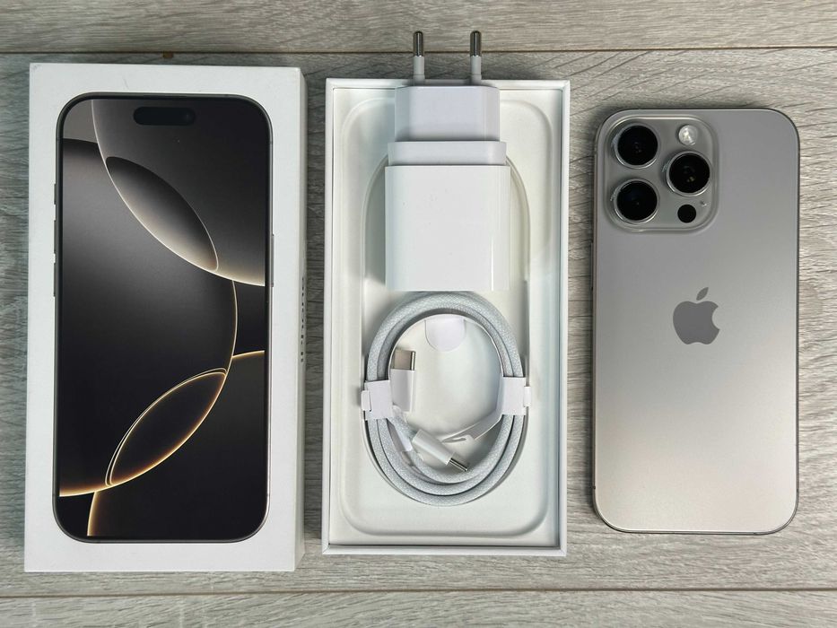 Apple iPhone 16 Pro - 256GB - Natural Titanium Neverlock ІДЕАЛ