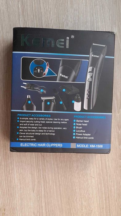 Máquina 3 em 1 cabelo, barbear e pêlos nariz NOVO