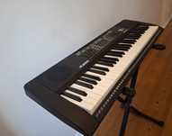 Teclado Alesis 61 teclas com cavalete e banco