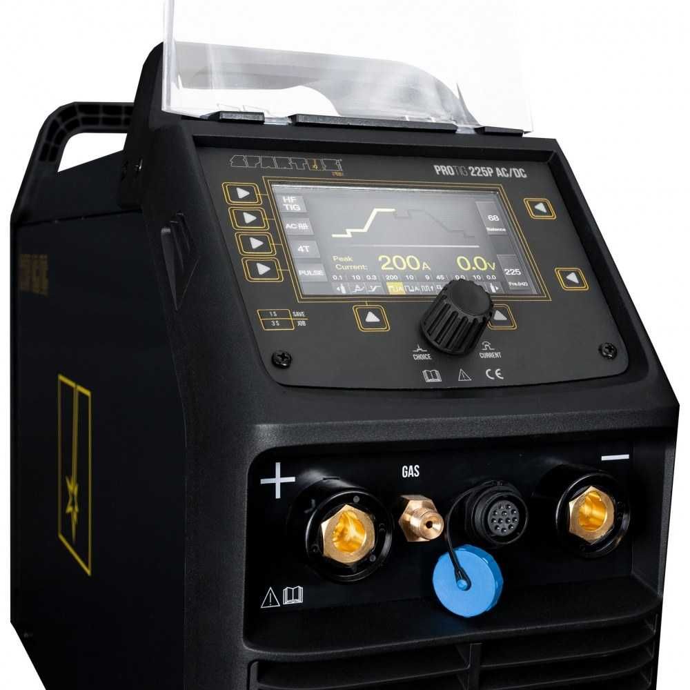 Spawarka SPARTUS ProTIG 225P AC/DC z uchwytem mini SPP 17 4B X - 4m