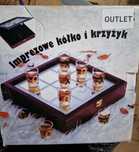 Imprezowe kółko I krzyżyk,  gra towarzyska, kieliszki