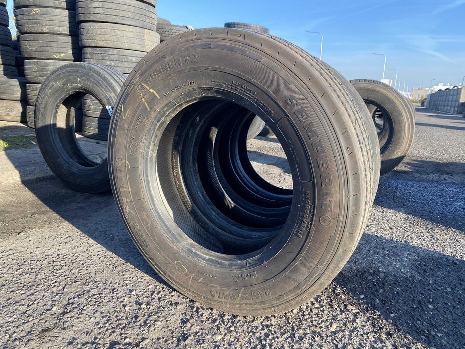 Opony używane przednie 215/75r17.5 SEMPERIT RUNNER F2 Przód 6-9mm