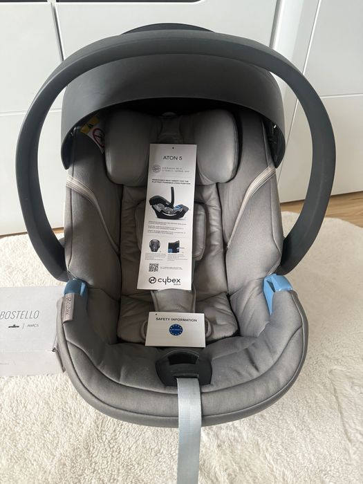Fotelik samochodowy Cybex Aton5 +baza+ adaptery