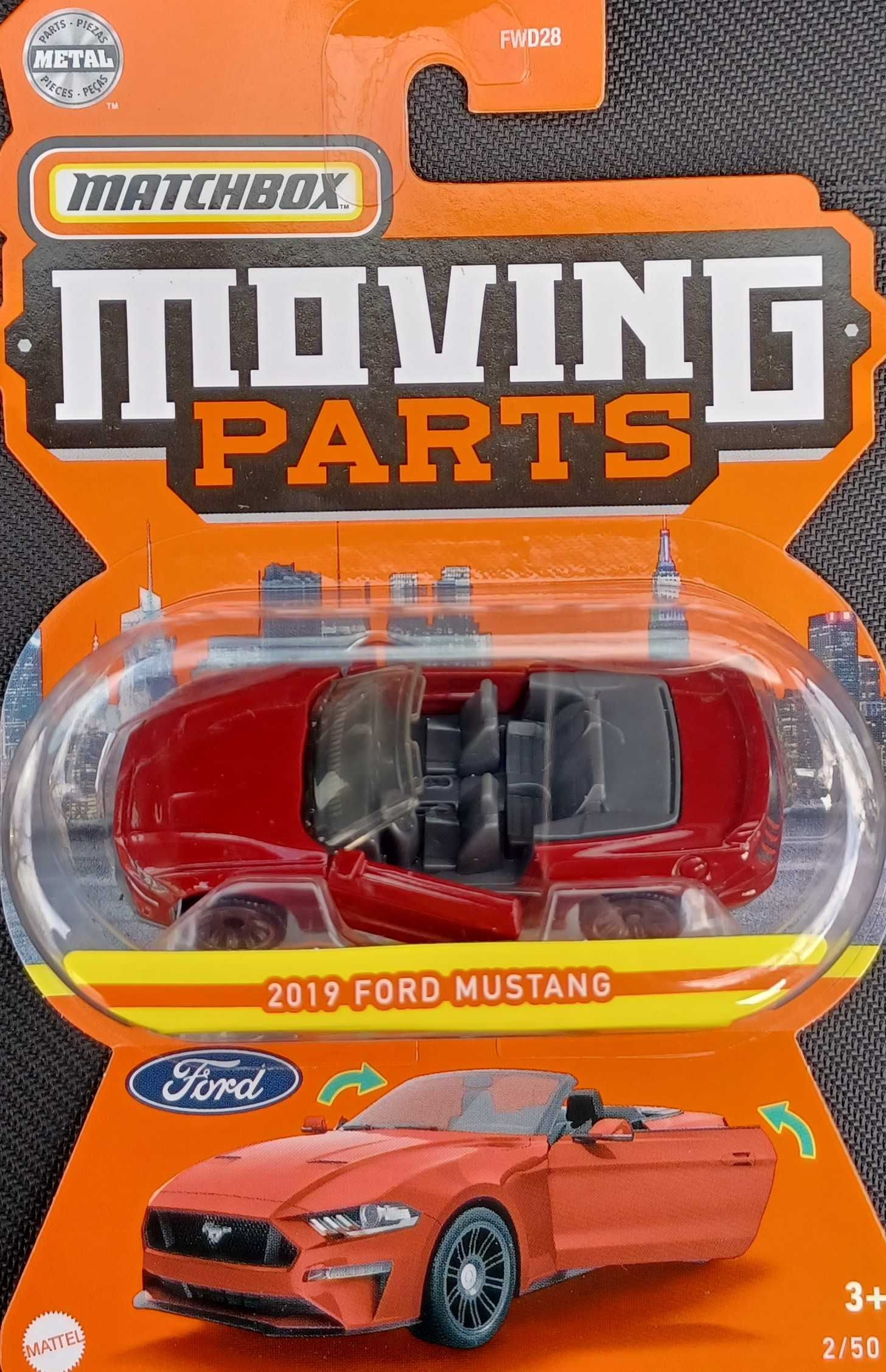 Matchbox Ford Mustang 2019 Moving Parts