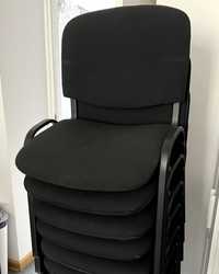 Krzesła biurowe konferencyjne ISO czarny mat