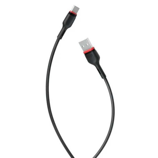 Kabel USB - USB typ C XO-NB-P171    1 m czarny 2,4A