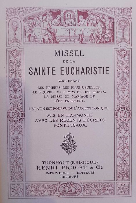 Missel de la Saint Eucharistie 1915
