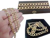 Łańcuszek Pancerka Diamentowany Gold Plated 18K 55cm 8mm 35g