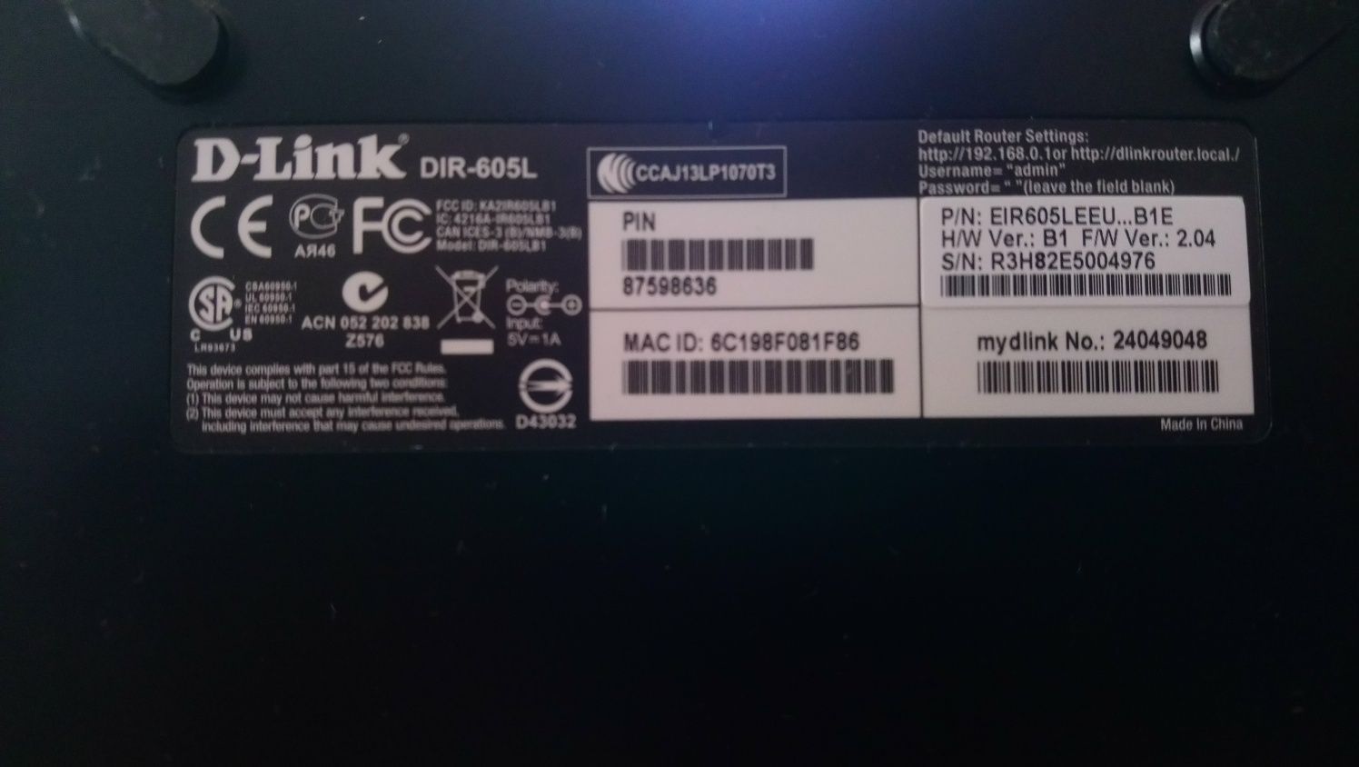 ROUTER D link n 300 Dir 605 L, stan bdb