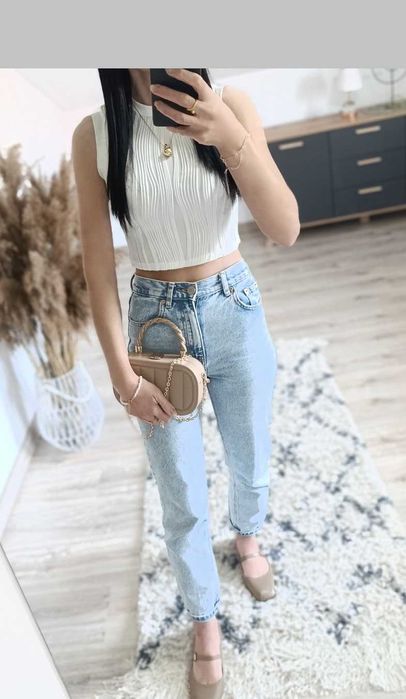 NOWY top crop top rozmiar 36 S