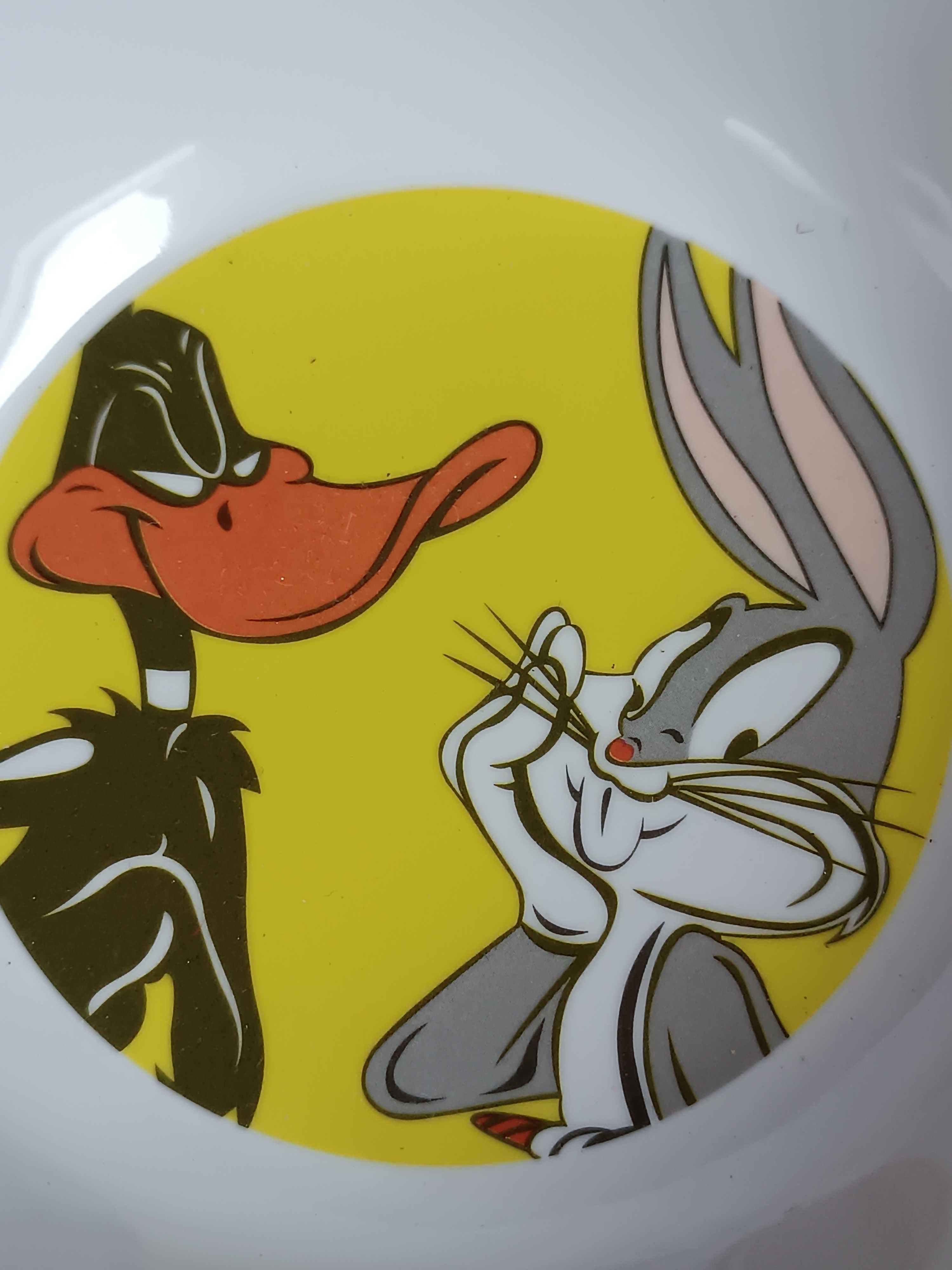 Plastikowa miska dziecięca dla dzieci mała Królik Bugs Kaczor Daffy