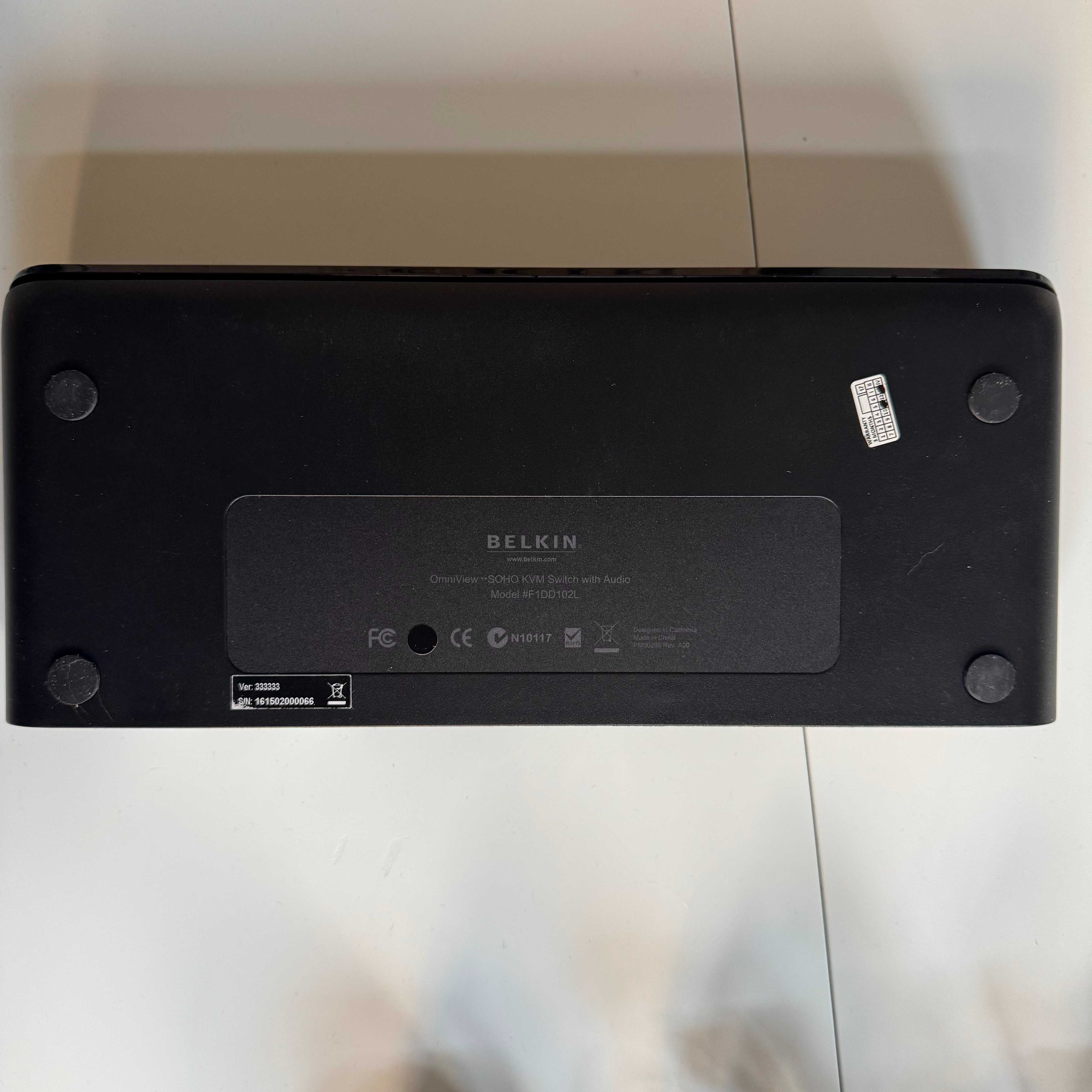 Belkin OmniView SOHO KVM, 2-kanałowy, DVI (potencjalnie uszkodzony)