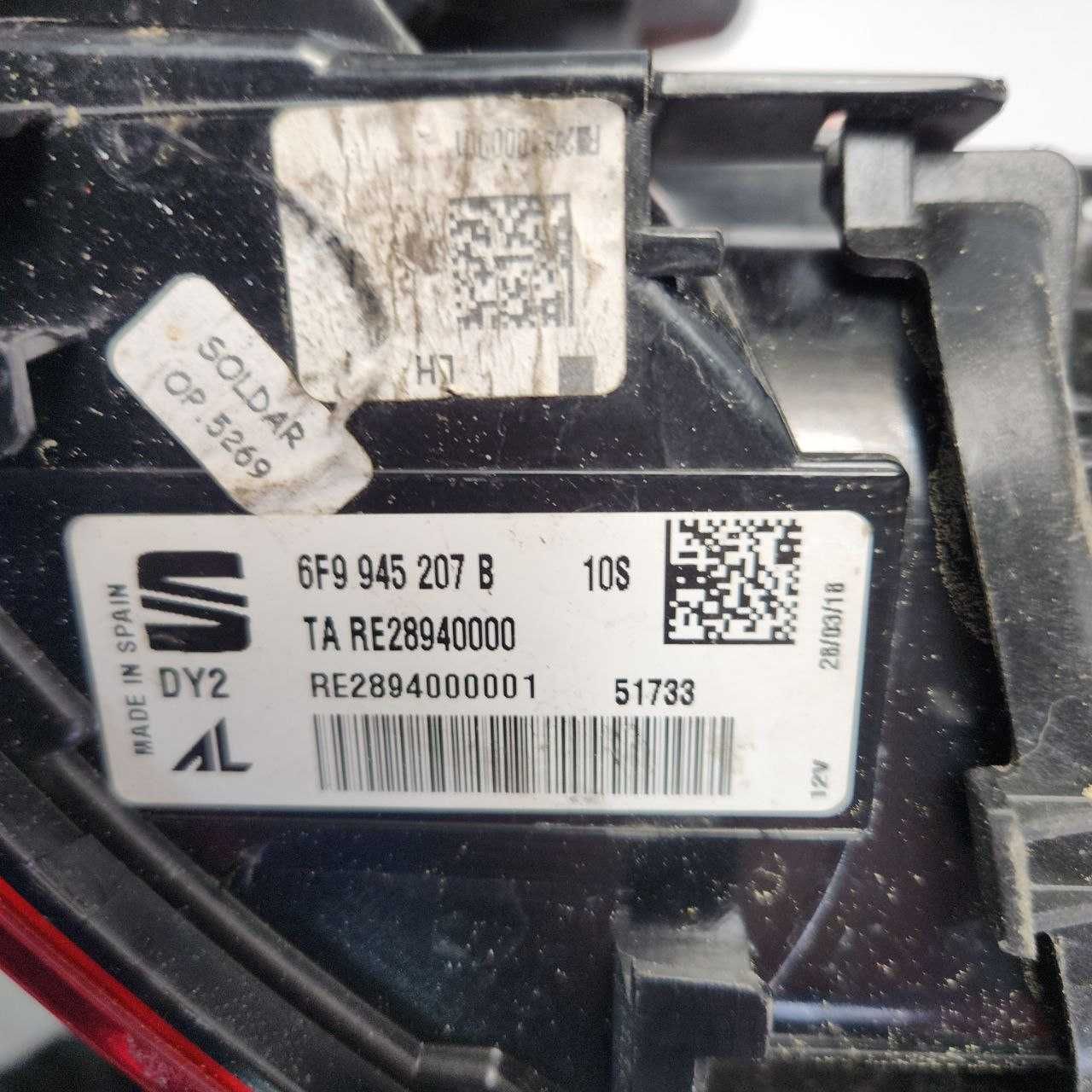 Фонарь фара задня стоп  seat arona 6f9 17 - 21