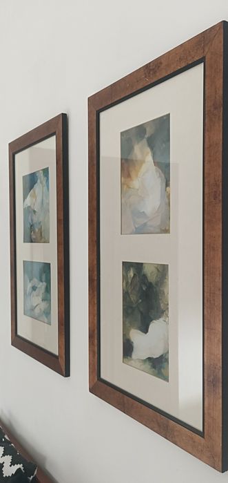 2 quadros com 4 imagens