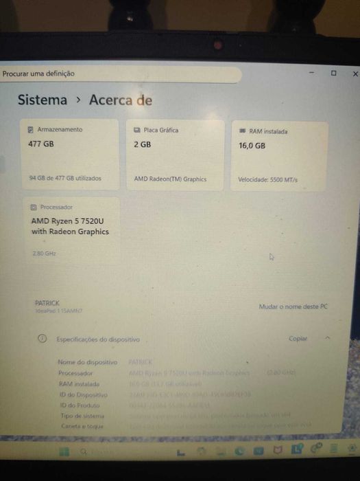 Vende se Notebook
