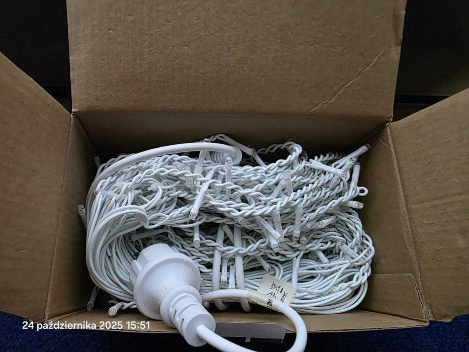 LAMPKI SOPLE 300LED NIEBIESKIE wewnętrzne zewnętrzne + flash 13m