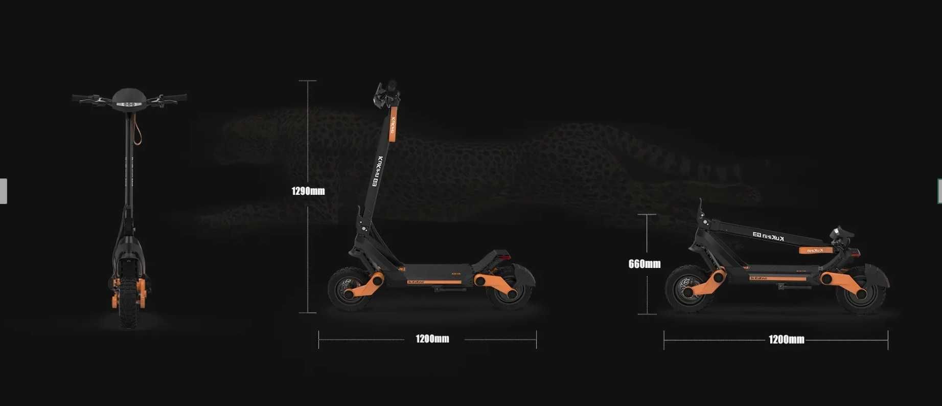 KuKirin G3 Hulajnoga Elektryczna 1200W 50km/h 18AH 70km