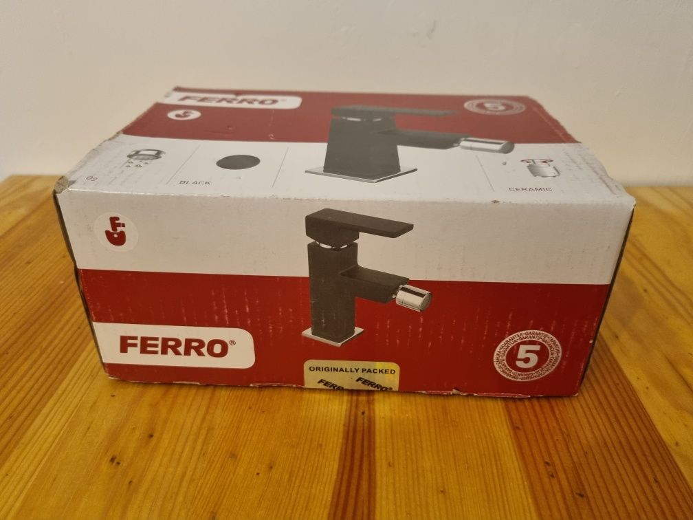 Bateria bidetowa Ferro Staccato czarna nowa