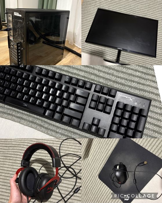 Zestaw komputerowy gamingowy i5-8400 / GTX 1060 / 8GB RAM + AKSESORIA