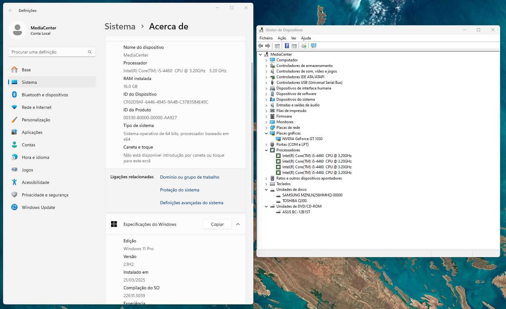 PC - MediaCenter - I5 \ 16 RAM \ Nvidia GT1030 \ Silverstone \ Bluray