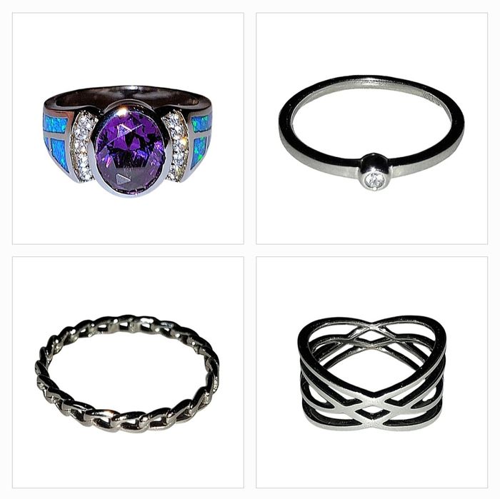 SREBRO 925 Zestaw obrączka x pancerka pierścionek cyrkonia opal W.KRUK