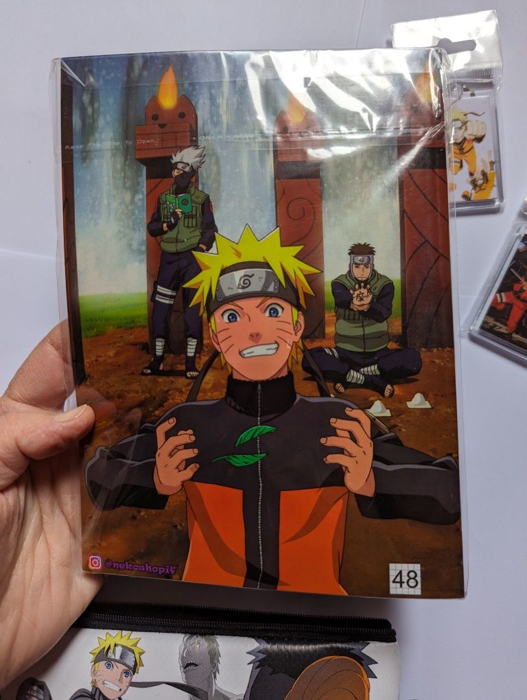 Наруто набір з Naruto зошит брелки пенал