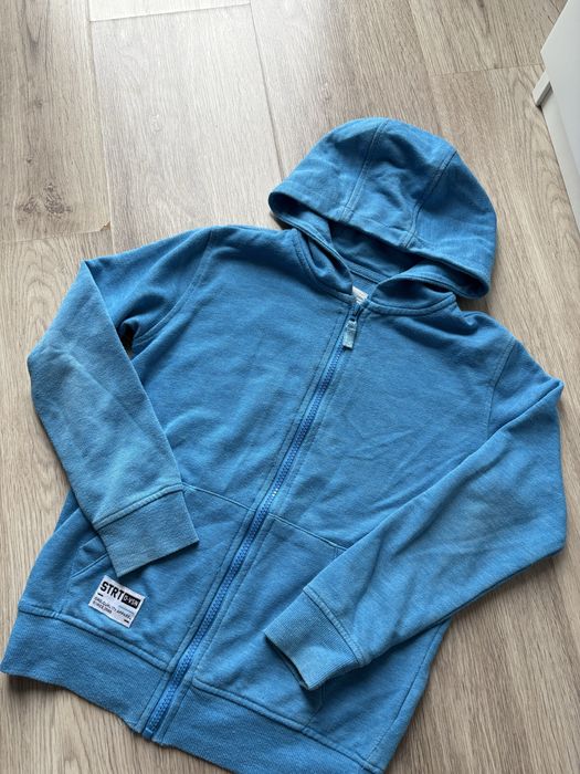 Bluza niebieska Reserved na zamek 134 z kapturem zasuwana
