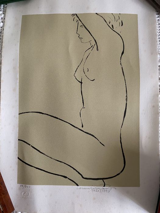 Serigrafia “Nu Feminino” de Laranjeira Santos
