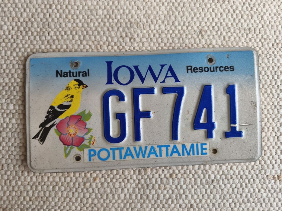 Tablica USA Iowa unikat