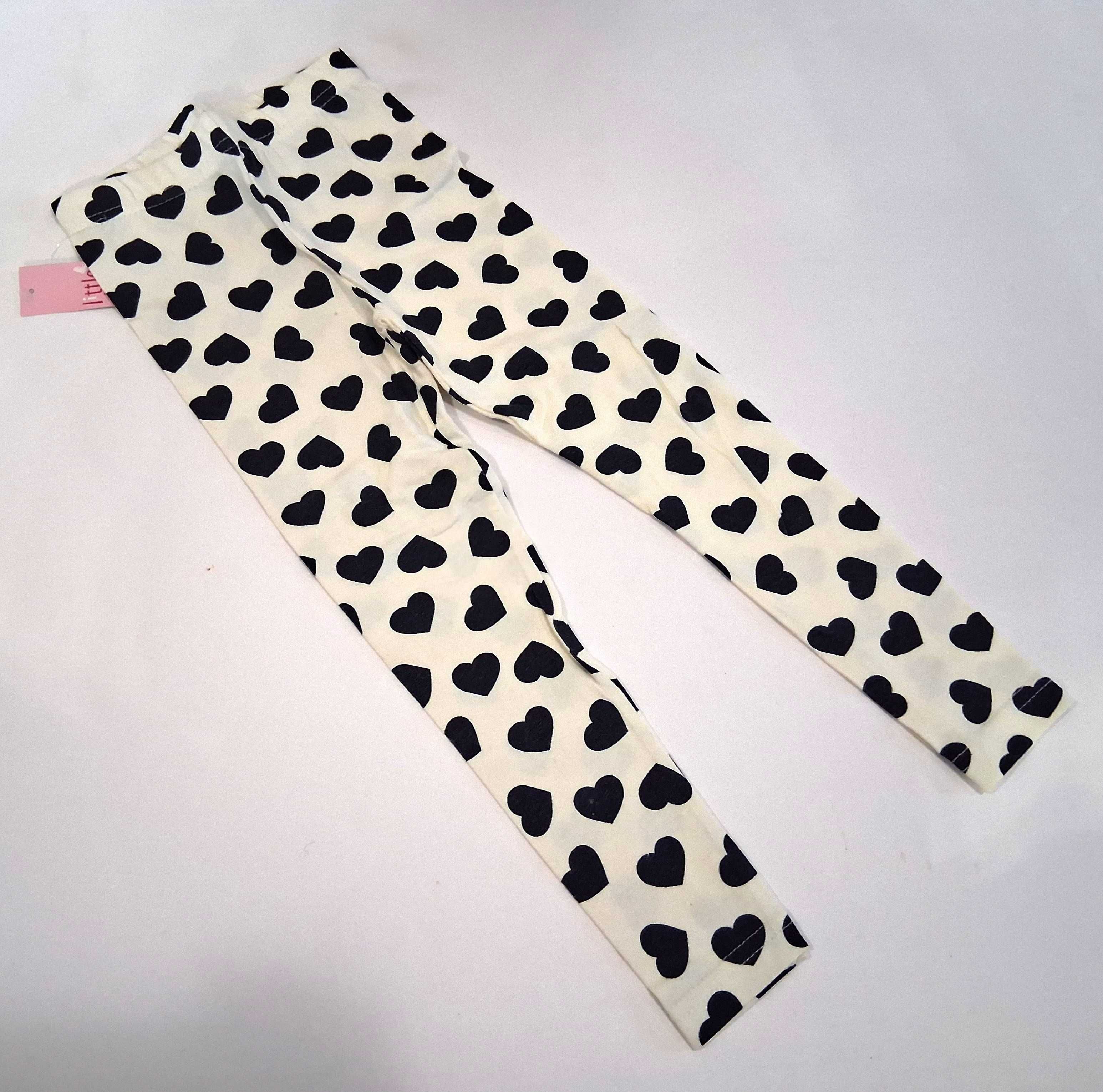 Legginsy getry dla dziewczynki serca serduszka roz 104 Little kids