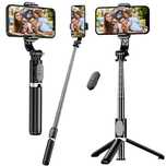 NOVO - Tripé/selfie stick de 100 cm (40") para telemóvel